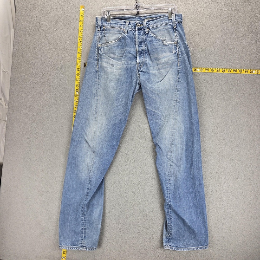 Vintage Levis Engineered Jeans Mens 31x34 Blue Twisted Button Fly Medium Wash